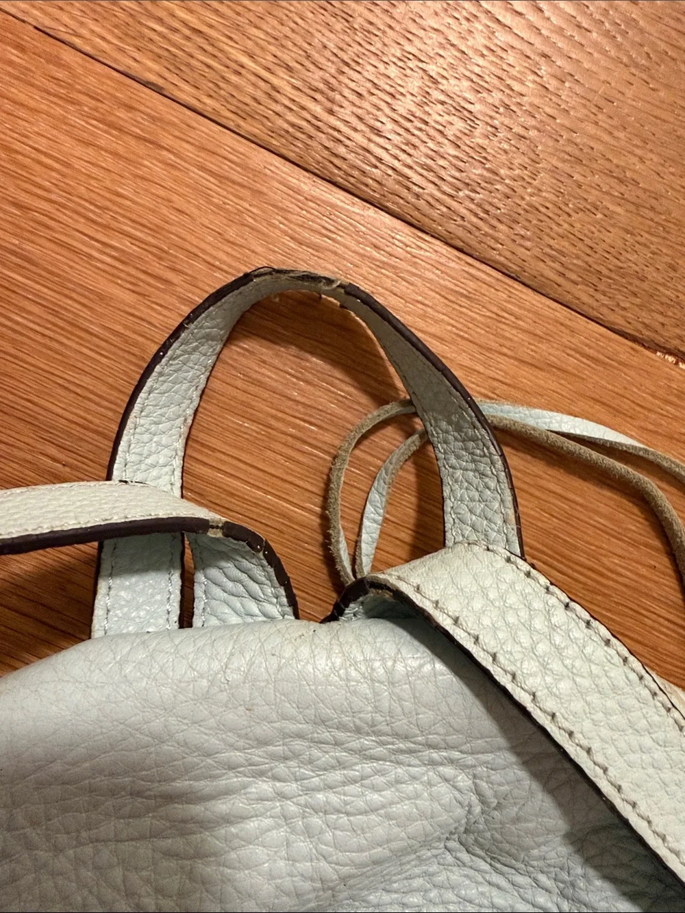 Rebecca Minkoff Leather Mini Backpack - Pale Blue
